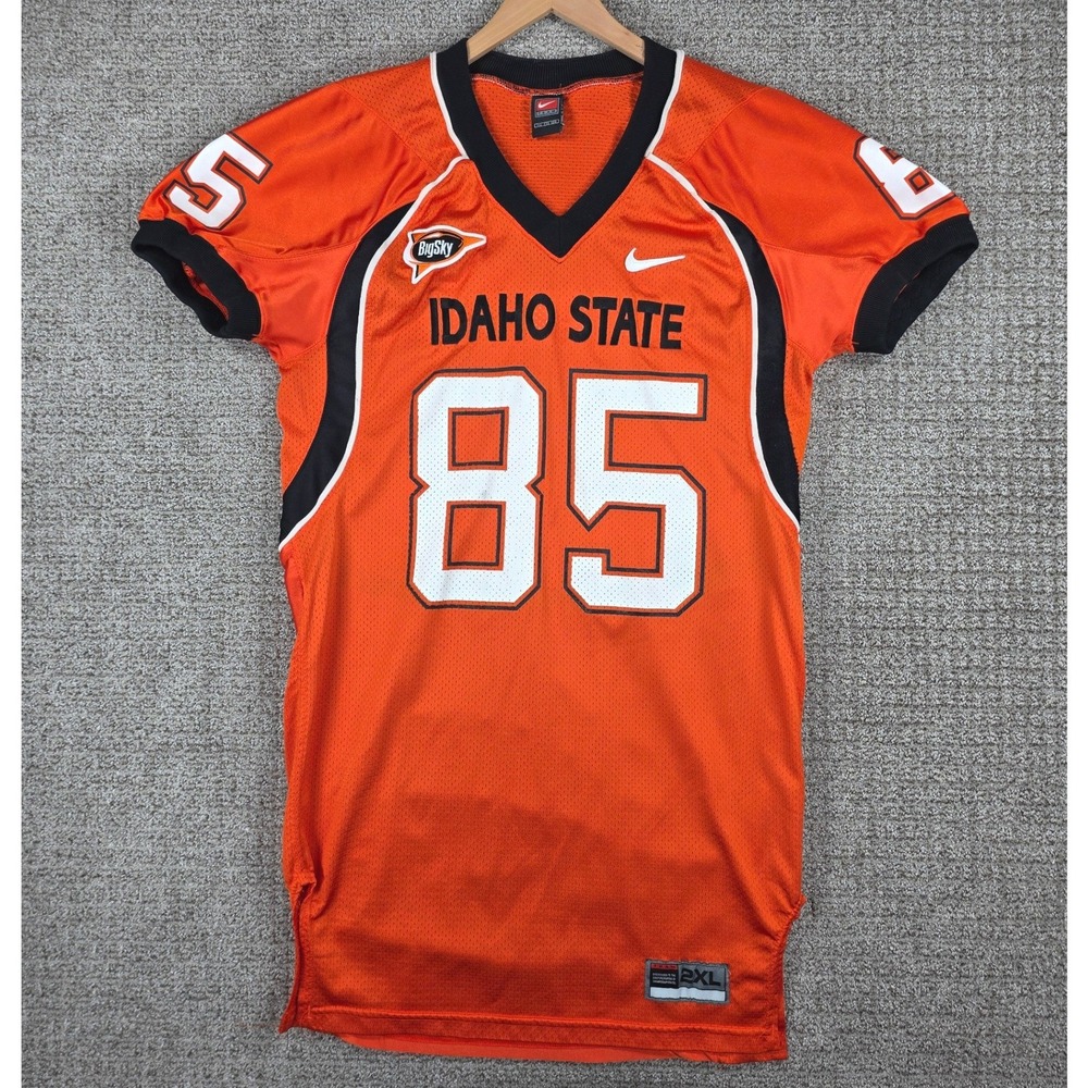Nike Idaho State Bengals Game Used Team Issued Football Jersey Mens 2XL Orange